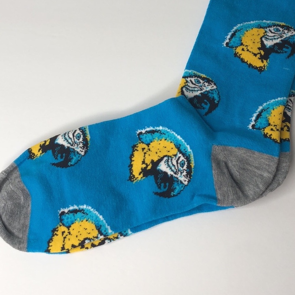 Macaw Parrot Bird Socks Novelty Men’s Crew Sz 10-13 NWT - Picture 6 of 8